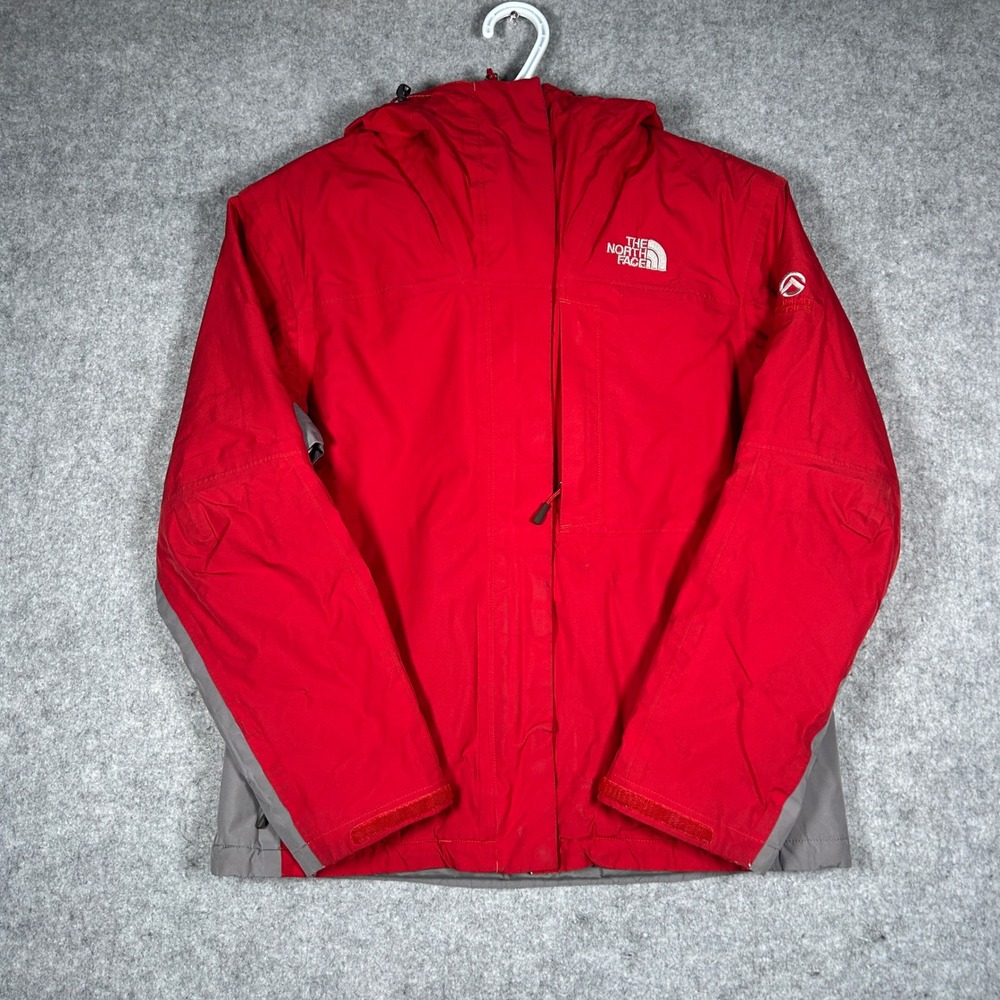 North Face Summit Series Jacket womens‎ Size Medium Red HyVent Alpha Prima Loft